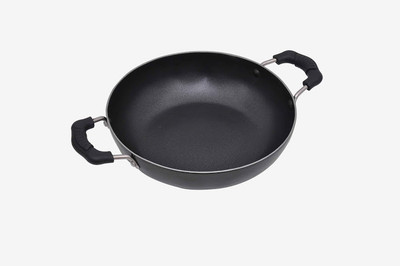 

Petals Kadhai 24 cm(Aluminium, Non-stick), Black;grey