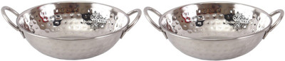 

IndianArtVilla Steel Kadai with Handle Kadhai 13 cm(Stainless Steel)