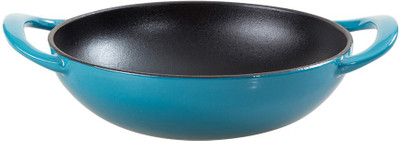 

Wonderchef Ferro Cast-Iron 18cm Wok - Blue Kadhai 18 cm(Cast Iron, Induction Bottom)