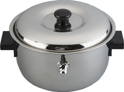 

Anantha Stainless steel Milk cooker Pot 1 L with Lid(Stainless Steel, Induction Bottom), Silver