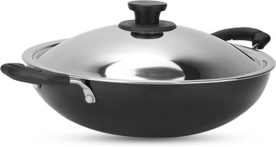 13% OFF on Pigeon Non Stick with SS Lid 300 mm Kadhai 30 cm diameter with Lid 3 L capacity(Aluminium, Non-stick) 13% OFF on Pigeon Non Stick with SS Lid 300 mm Kadhai 30 cm diameter with Lid 3 L capacity(Aluminium, Non-stick)