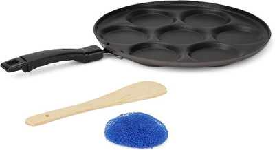 

RECON Mini Uttappa Tawa 26 cm diameter(Aluminium, Non-stick), Black