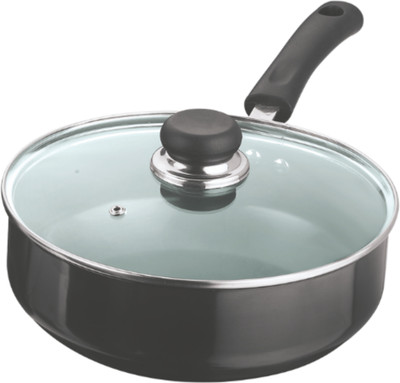 

Vinod All Purpose Fry Pan 22 cm diameter(Hard Anodised, Non-stick), Black