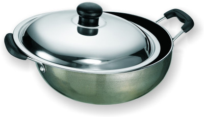 

Elite Kadhai 23 cm(Aluminium, Non-stick), Grey