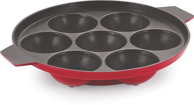 

Marvy 7 cup Paniyarakkal(Aluminium, Non-stick), Red