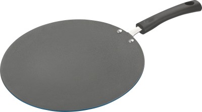 

Vinod Zest Non Stick Concave Tawa 26 cm diameter(Aluminium, Non-stick), Black;blue