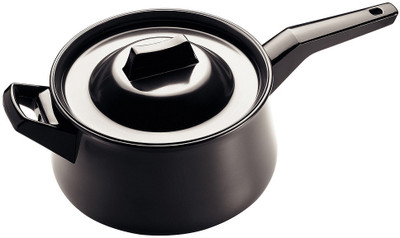 

Hawkins Futura Hard Anodized Hard Anodizedndi with Single Hard Anodizedndle Handi 3 L with Lid(Hard Anodised, Non-stick), Black