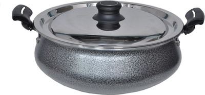 Coconut Gravy Pot With SS Lid Cook and Serve Casserole(2.5 L), Grey