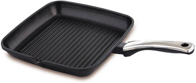 

Prestige Grill Pan 24 cm diameter(Aluminium, Non-stick, Induction Bottom), Black