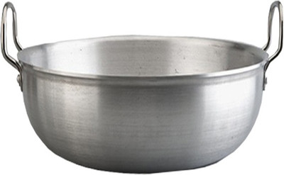 

Anantha Aluminium kadai with Handle Kadhai 18 cm(Aluminium), Silver