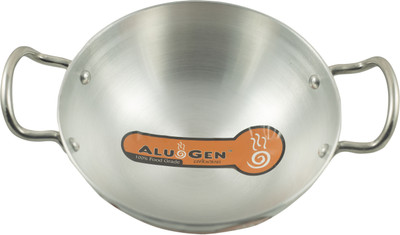 Alugen Kadhai 26 cm(Aluminium), Silver