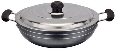 

Bright Home Appliances Kadhai 22 cm(Aluminium, Non-stick), Black