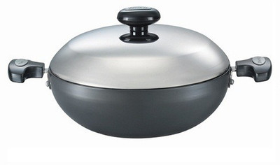 

Prestige Hard Anodized Kadhai 0 cm(Hard Anodised, Induction Bottom), Black;silver