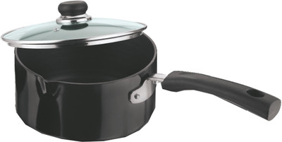 9% OFF on Vinod Hard Anodised Friendly with Glass Lid Sauce Pan 16 cm diameter with Lid 1.7 L capacity(Hard Anodised, Non-stick, Induction Bottom) 9% OFF on Vinod Hard Anodised Friendly with Glass Lid Sauce Pan 16 cm diameter with Lid 1.7 L capacity(Hard Anodised, Non-stick, Induction Bottom)