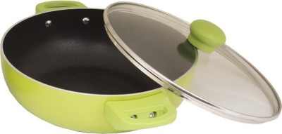 

Uniqraft Kadhai 26 cm(Aluminium, Non-stick, Induction Bottom), Green