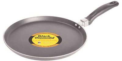 3% OFF on Black Diamond Non Stick Flat Tawa 28 cm Black Tawa 28 cm diameter(Stainless Steel, Non-stick)