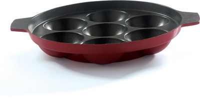 

Brilliant Non-Stick Red Appam Patra Paniyarakkal(Aluminium, Non-stick)