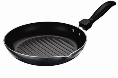 

Bright Home Appliances Grill Pan 26 cm diameter(Aluminium, Non-stick), Black