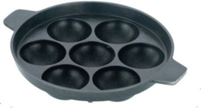 

Perfect Appam Patra Paniarakkal Pan 22 cm diameter(Aluminium, Non-stick), Multicolor