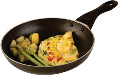

Kitchen Chef Frying Pan 24 cm Fry Pan 24 cm diameter(Stainless Steel, Non-stick), Black