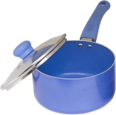 

Uniqraft Sauce Pan 18 cm diameter with Lid(Stainless Steel, Non-stick, Induction Bottom), Blue