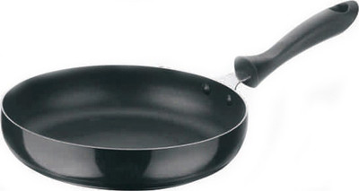 

Apex 2.6mm Fry Pan 11 (With S.S Lid) - 220 Mm Fry Pan 22 cm diameter with Lid(Aluminium, Non-stick), Black