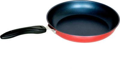 Declion Fry Pan 20 cm diameter(Stainless Steel, Non-stick, Induction Bottom), Red