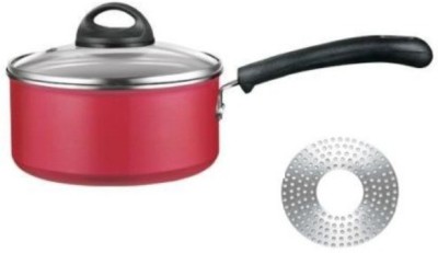 

Premier Sauce Pan 16 cm diameter(Aluminium, Non-stick, Induction Bottom), Red