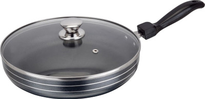 

Bright Home Appliances Fry Pan 24 cm diameter(Aluminium, Non-stick), Black