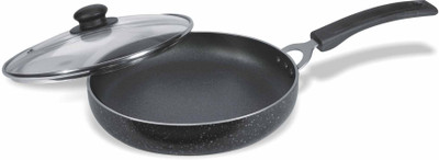 

OK Platinum Small Fry Pan 20 cm diameter with Lid(Aluminium, Non-stick), Grey