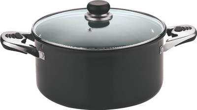 

Vinod Pot 1 L(Hard Anodised, Non-stick, Induction Bottom), Black