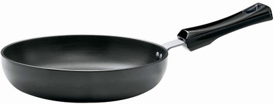 

Hawkins Futura Hard Anodized Frying Pan 220 mm Rounded Sides Fry Pan 22 cm diameter(Hard Anodised, Non-stick), Black