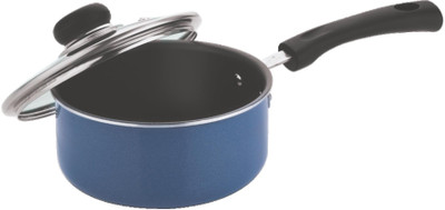 

Vinod 16 cm Sauce Pan with Lid -3 mm Sauce Pan 16 cm diameter with Lid(Aluminium, Non-stick), Blue