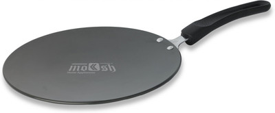 

Moksh Concave Tawa 28 cm diameter(Aluminium, Non-stick), Black