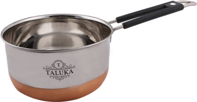 

Taluka (6.8" x 3.6" Inches)Stainless Steel Copper Bottom Saucepan for Cooking Purpose Capacity 1 LITRE Sauce Pan 17 cm diameter(Copper, Stainless Steel)
