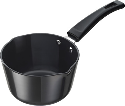 

Elite Hard Anodised Milk Milk Pan 17 cm diameter(Hard Anodised, Non-stick), Black