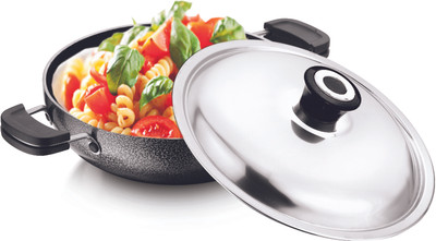 Garuda Nexus Kadhai 26 cm diameter with Lid 2 L capacity(Aluminium, Non-stick, Induction Bottom) Garuda Nexus Kadhai 26 cm diameter with Lid 2 L capacity(Aluminium, Non-stick, Induction Bottom)