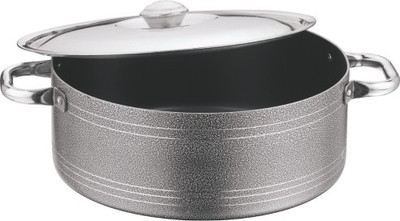 

Suruchi Pot 1 L(Aluminium, Non-stick), Black;grey