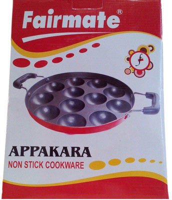 

Fairmate Appachatty Pan 22 cm diameter(Aluminium, Non-stick), Black