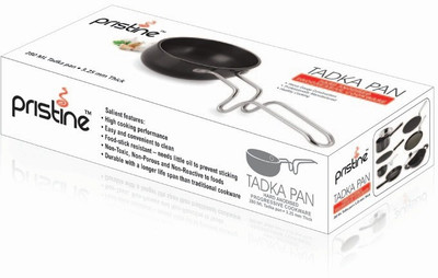 PRISTINE Hard Anodised Fry Pan 0 cm diameter(Hard Anodised, Non-stick), Black