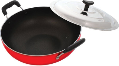 

Buyer 128 Kadhai 22 cm(Aluminium, Non-stick), Red