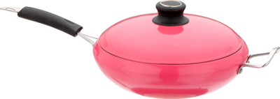 

Real Kitchen Kadhai 22 cm(Aluminium, Non-stick), Pink