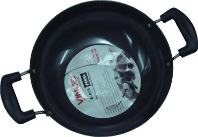 

Vinod 18 cm Deep Kadhai without Lid Kadhai 0.0 cm(Hard Anodised, Non-stick)