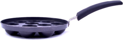 

Tosaa Non-Stick 12 Cavity Appam Patra with Handle(Aluminium, Non-stick), Black