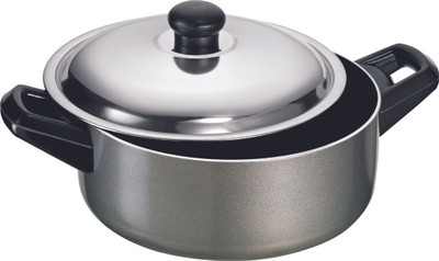 

Elite Biryani with SS Lid Pot 2.2 L(Aluminium, Non-stick), Grey