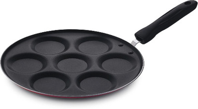

Suruchi Pancake Pan 28 cm diameter(Aluminium, Non-stick), Black