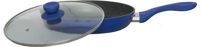 

Hoffner Granite Coating Blue Fry Pan 24 cm diameter with Lid(Aluminium, Non-stick, Induction Bottom)