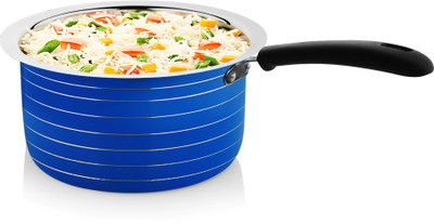 

CookAid Stainless Steel Sauce Pan 17 cm diameter(Stainless Steel), Blue