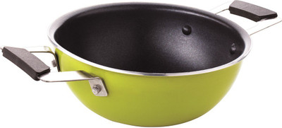 

RECON LittleChef Deep Kadhai 15 cm(Aluminium, Non-stick), Green