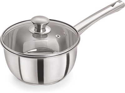 

PRISTINE Tri Ply Induction Base Deluxe Sauce Milk Pan 14 cm diameter(Stainless Steel, Induction Bottom)
